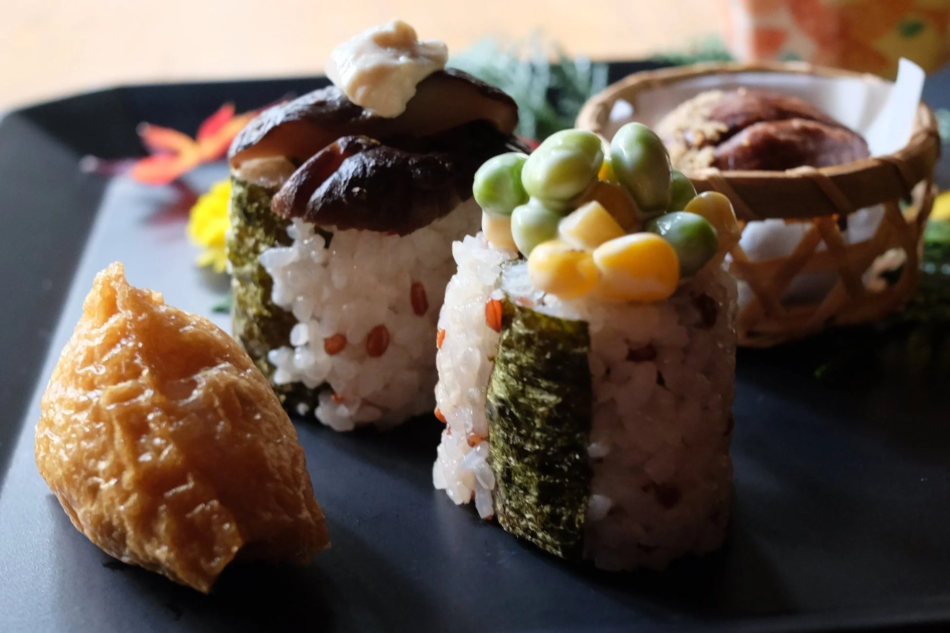 手毬寿司と秋の味覚