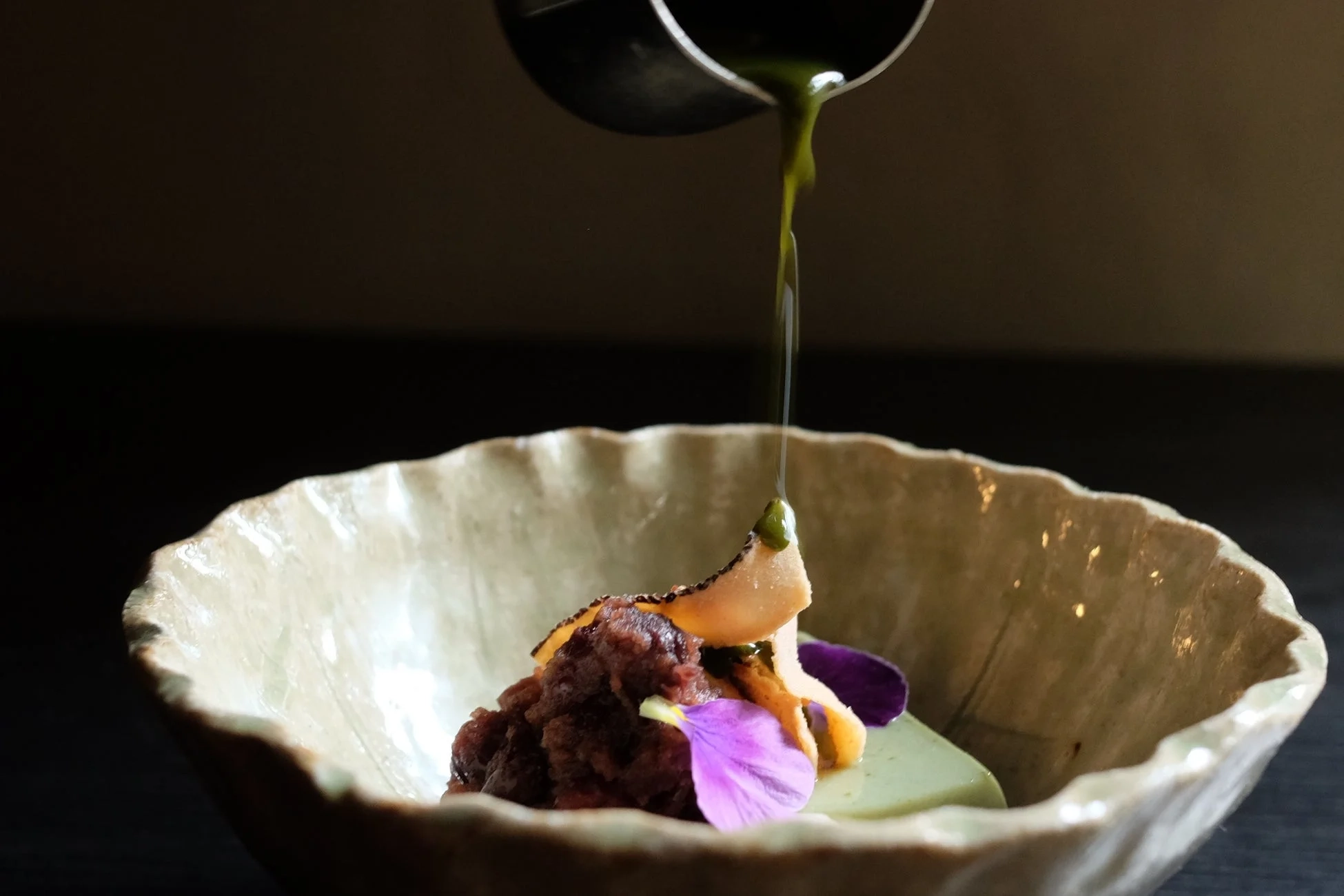 抹茶風味のデザート